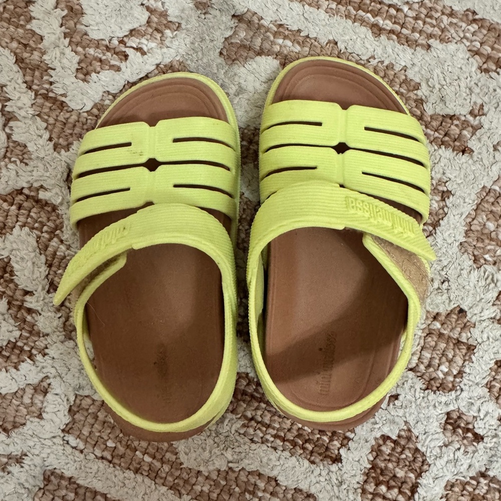 Mini Melissa Bright Green Kids Sandals